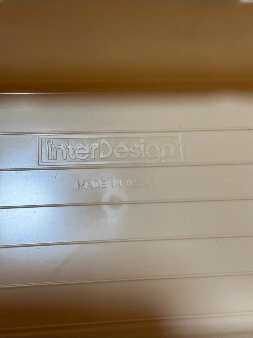 Retro‎ 70s Plastic Recipe Index Card Holder Box Tan Interdesign USA MADE